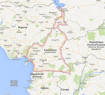 Cameroon map.google